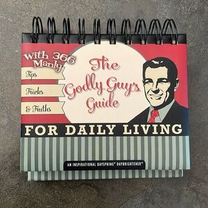 Dayspring Perpetual Flip Calendar- The Godly Guy's Guide for Daily Living (NWOT)